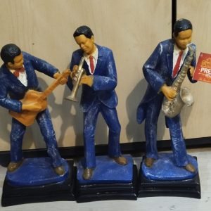 POLY RESIN MEN MUSICIANS (SET OF 3)