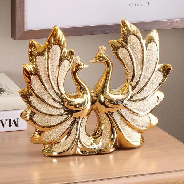 Decorative gold swan gift