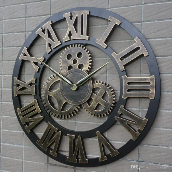 Decorative vintage-style wall clock